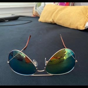 Timberland aviators mirror green